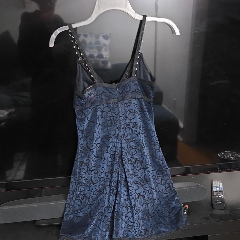 Lip Service Midnight Blue Lace Mini Dress - Picture 4 of 4